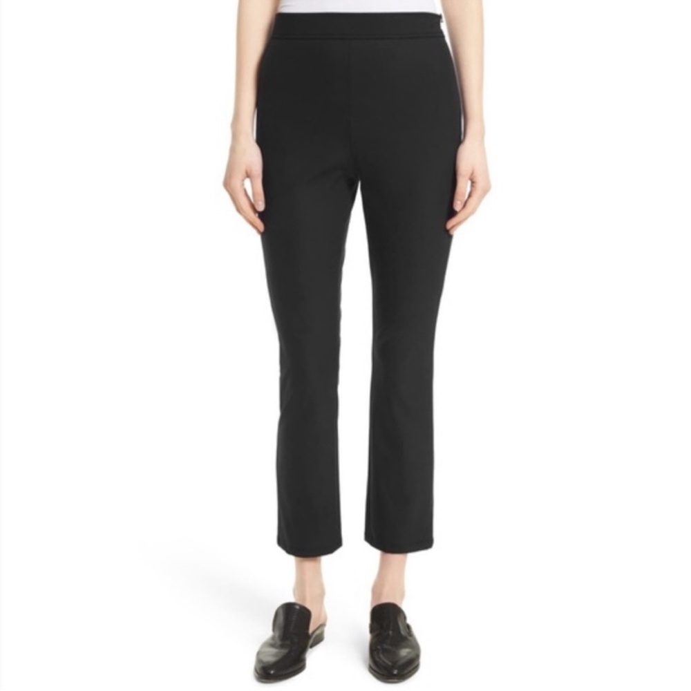 Theory Bimsa Approach 2 Black Ankle Cropped Stretch Dress Pants